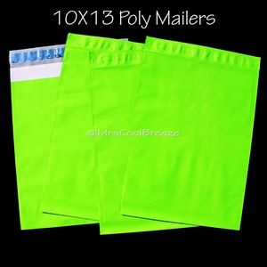 50 - 10X13 “Neon” Billie Eilish Green PolyMailers